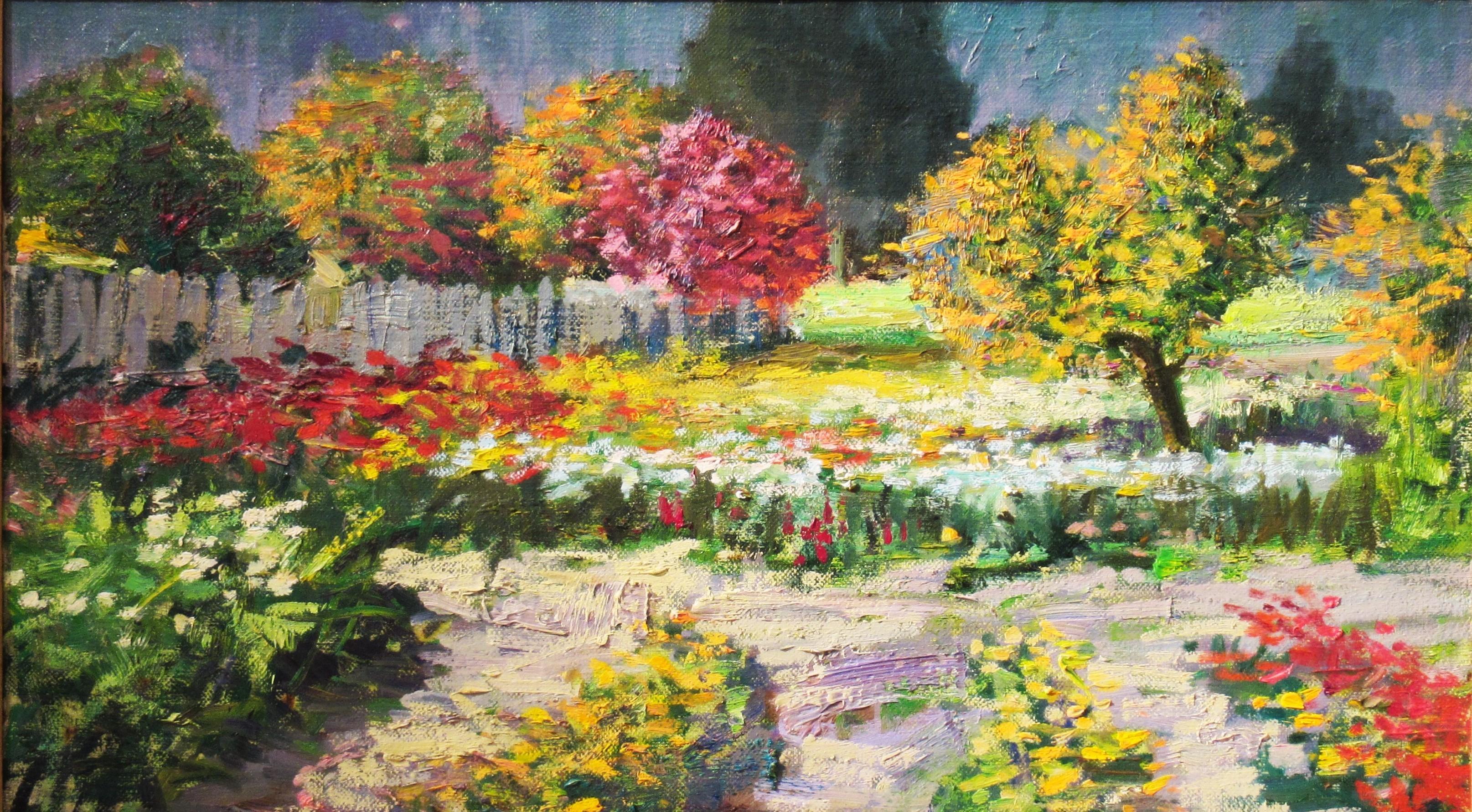 Vivero Carmel Valley - Painting impresionista estadounidense de Edward Glafke