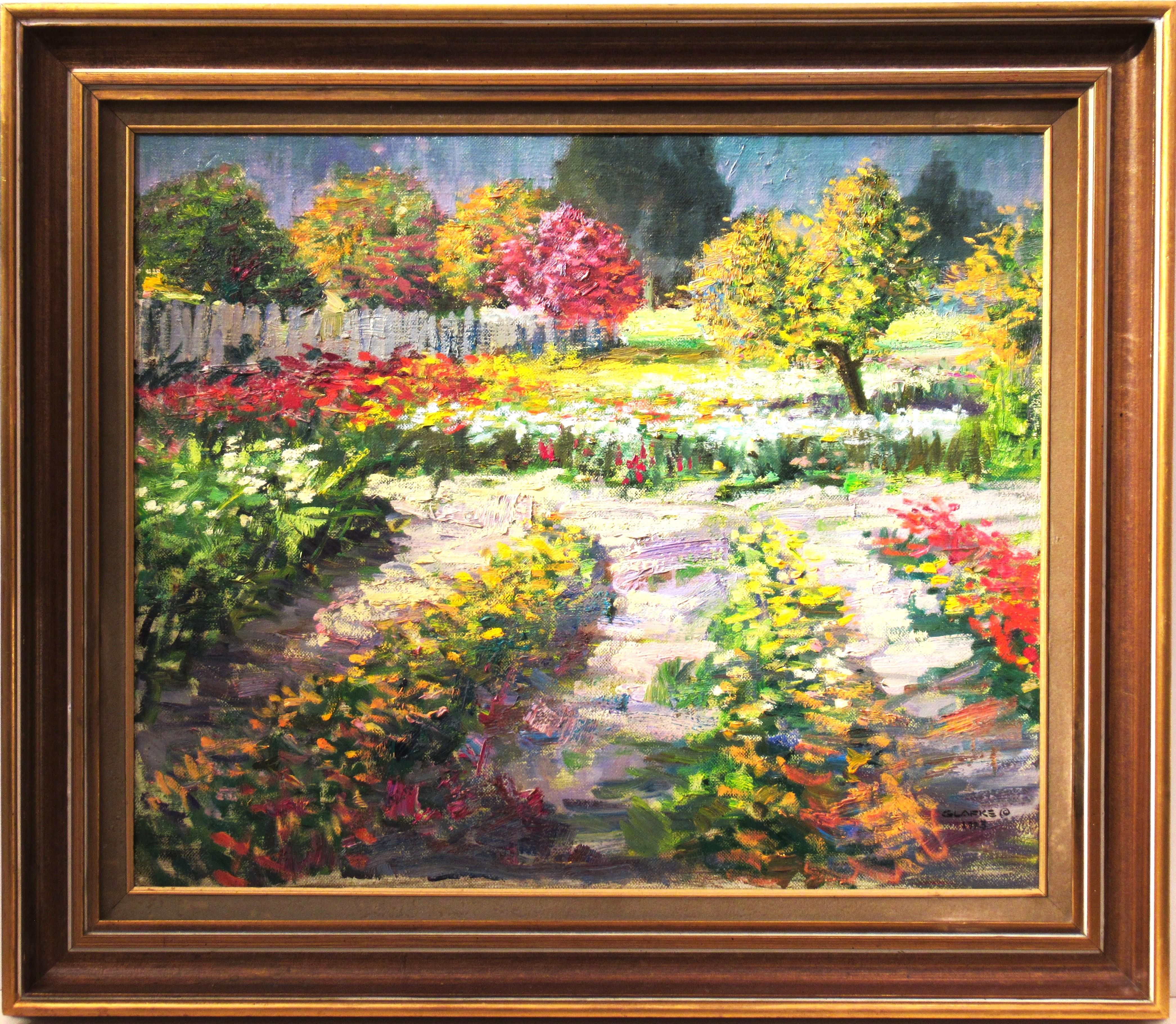 Edward Glafke Landscape Painting - Carmel Valley Nursery