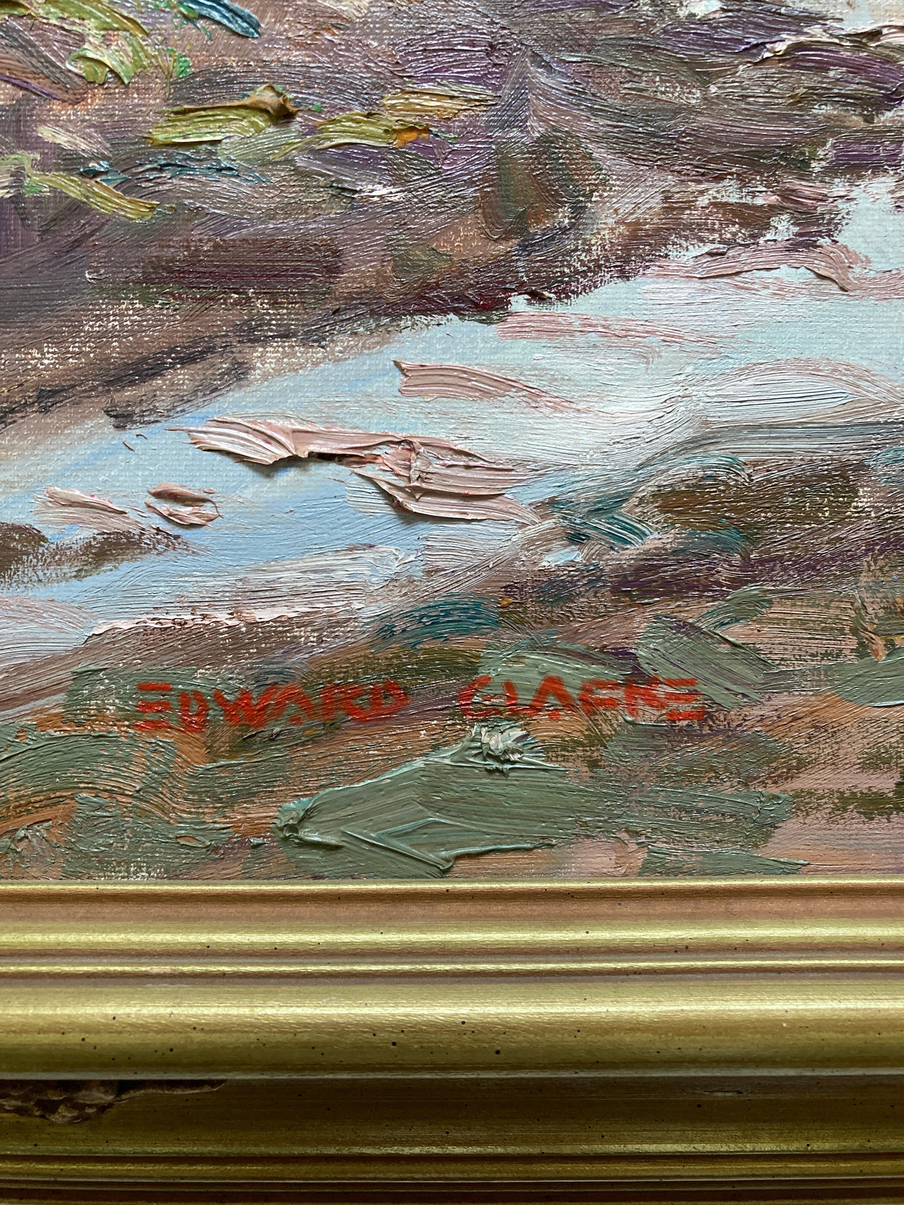 Edward Glafke 'Before Big Sur' Impressionist Landscape Painting For Sale 2