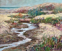 Edward Glafke "Prima di Big Sur", dipinto di paesaggio impressionista
