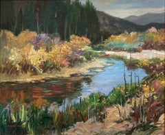 Edward Glafke 'Carmel River' Impressionist Landscape Painting