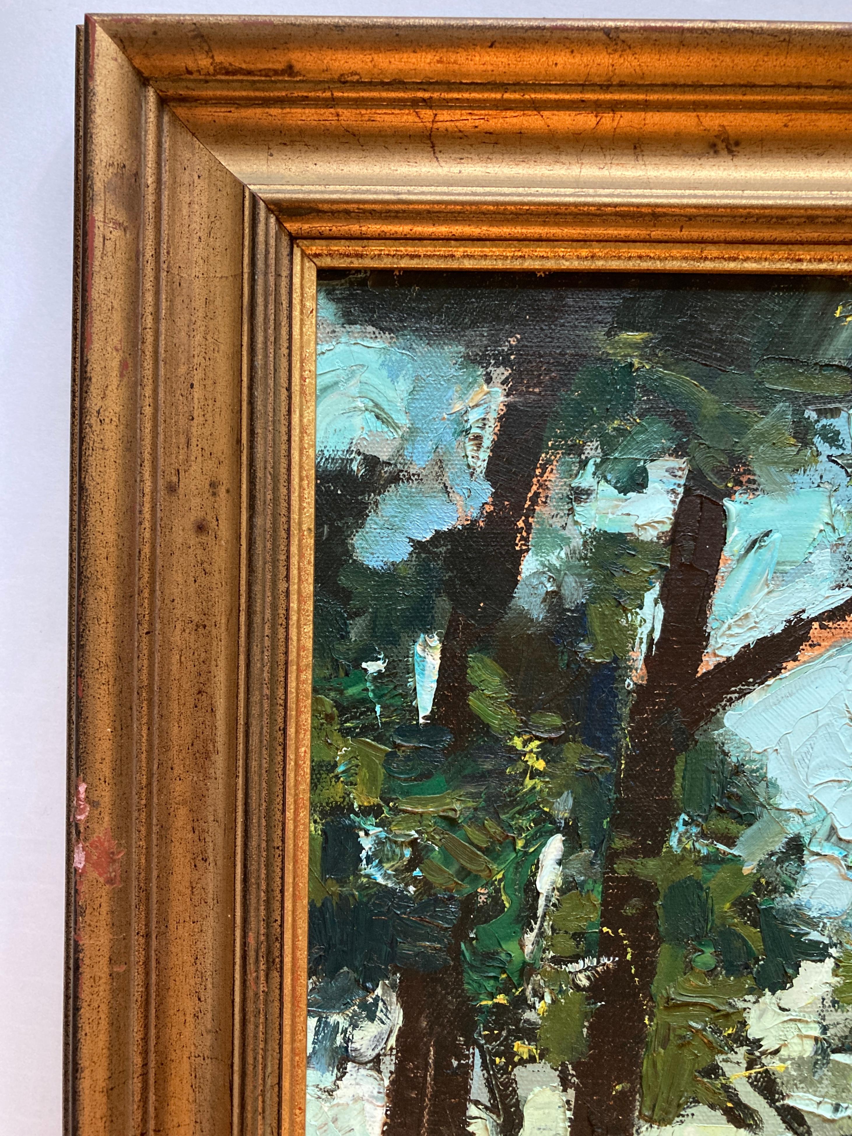 Edward Glafke 'Tiburon Forest' Impressionist Landscape Painting For Sale 5