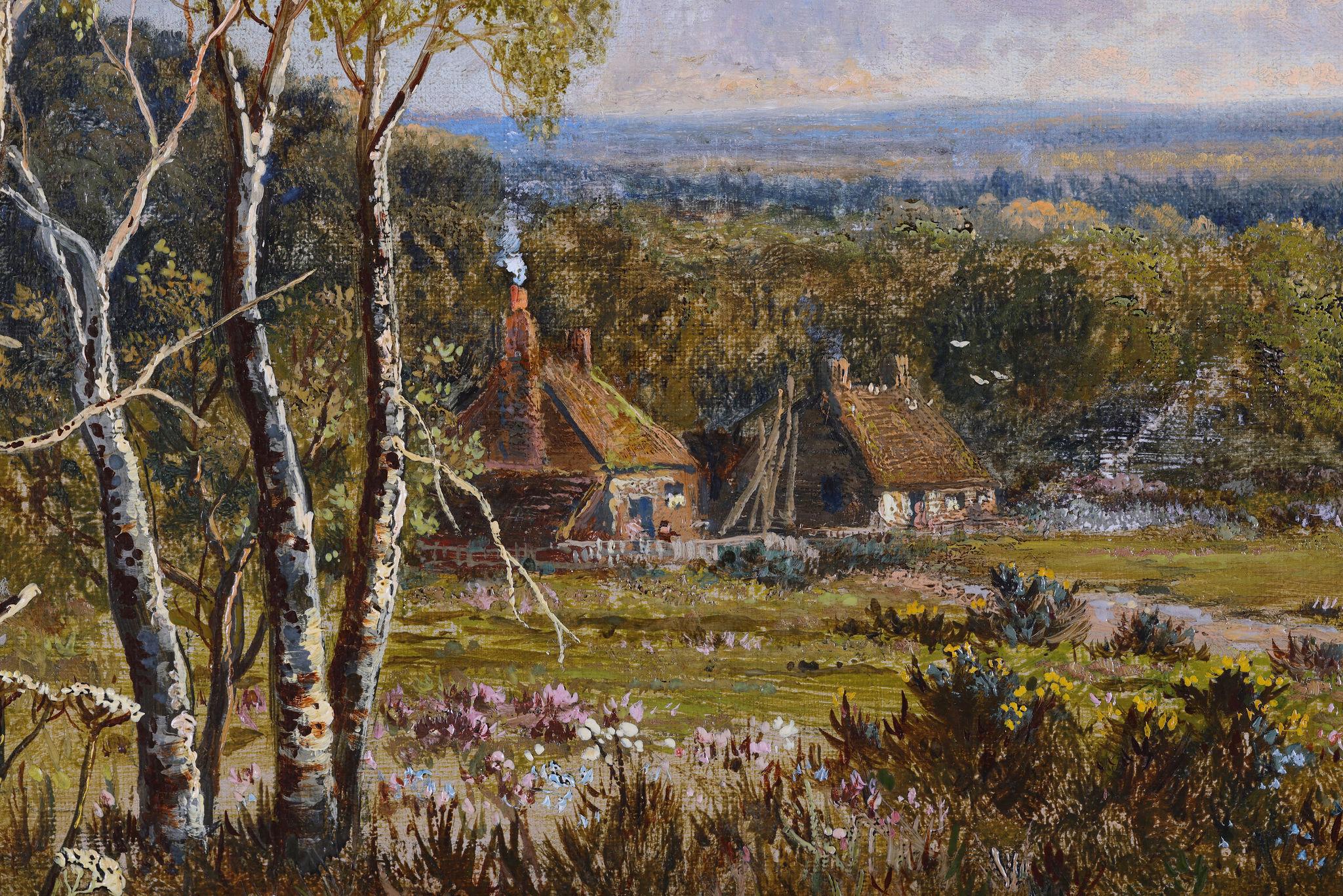 Edward Niemann
A lovely countryside painting by the highly regarded Edward Niemann. These pretty scenes are not regularly seen on the art market. Often they can have large boulders where he signs but this oil painting has a quaint country path with