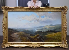 Wharfedale - 19th Century English Landscape Oil Painting of Yorkshire Dales