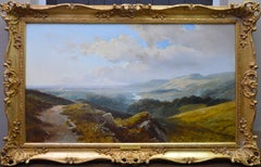 Wharfedale - 19th Century English Landscape Oil Painting of Yorkshire Dales 
