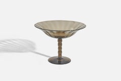 Edward Hald, Bowl, Blown Glass, Sandvik Glasbruk, Sweden, 1930s