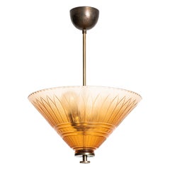 Lampada da soffitto Edward Hald Prodotta da Orrefors in Svezia