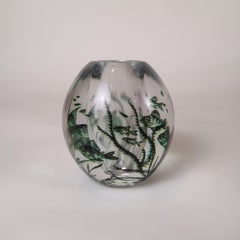 Edward Hald for Orrefors 1948 Fish Graal Flower Vase