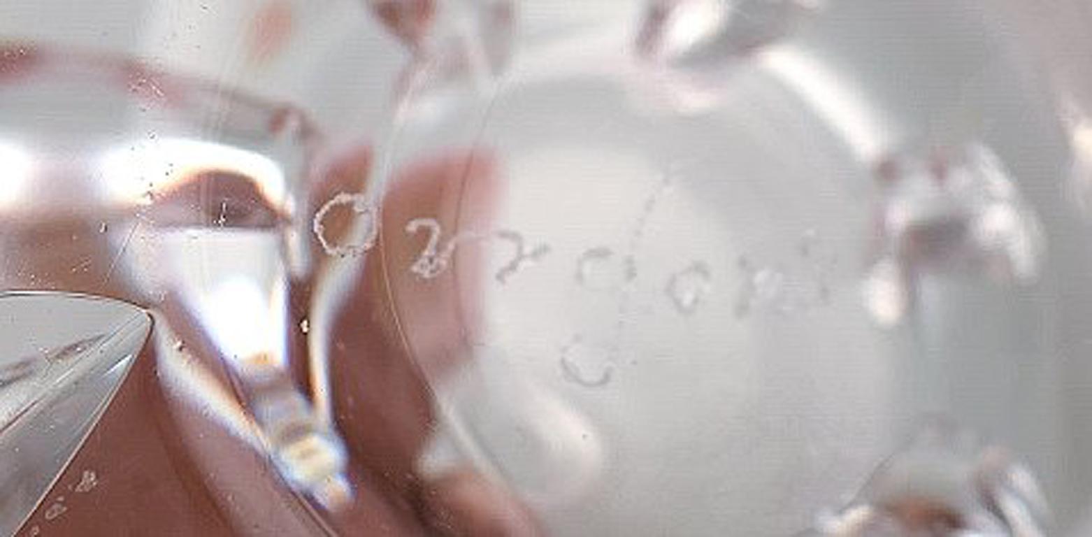 Verre d'art Edward Hald pour Orrefors, une collection de sept flacons Art déco soufflés à la bouche en vente