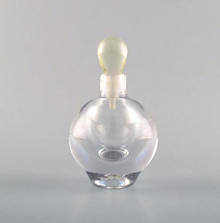 Scandinavian Modern Edward Hald for Orrefors, a Collection of Six Mouth Blown Flacons For Sale