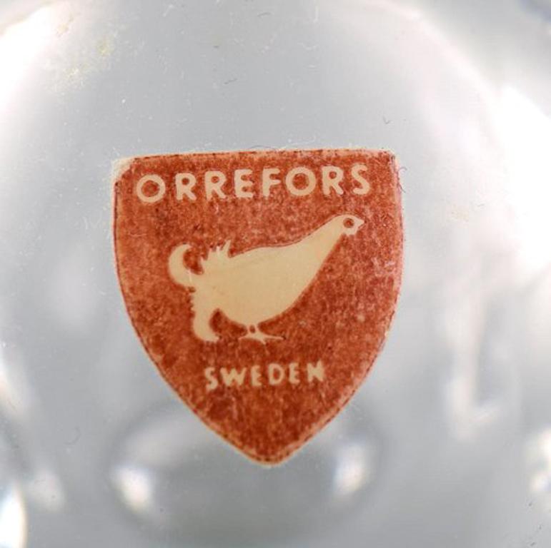 20th Century Edward Hald for Orrefors, a Collection of Six Mouth Blown Flacons For Sale
