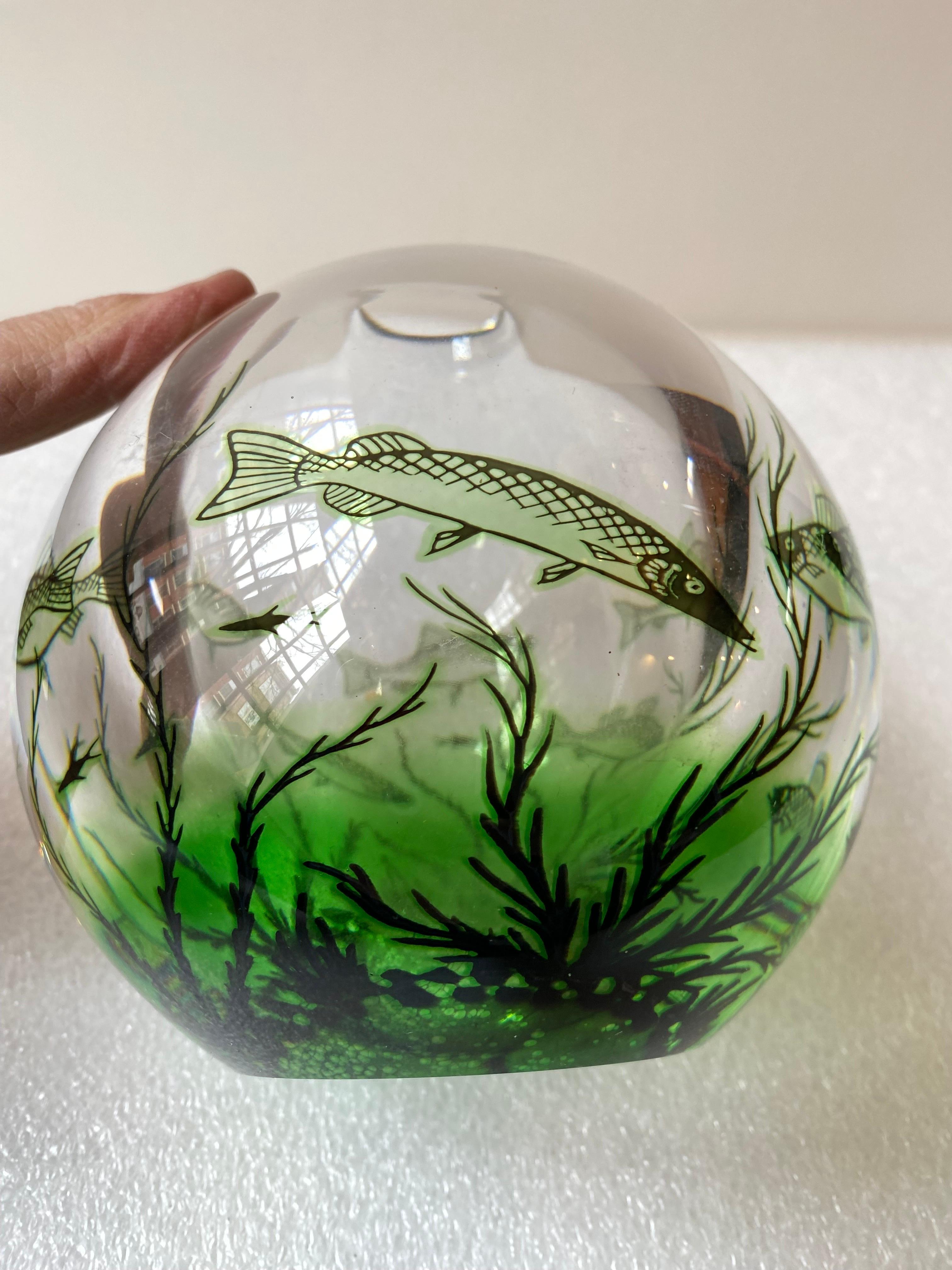 Mid-20th Century Edward Hald for Orrefors Fish Vase