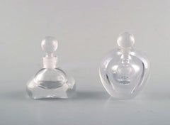 Edward Hald for Orrefors, Sweden, a Collection of Five Mouth Blown Flacons
