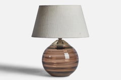 Edward Hald, lampe de bureau, chrome, verre, Suède, années 1930