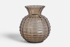 Edward Hald, Vase, Glass, Sweden, 1930s