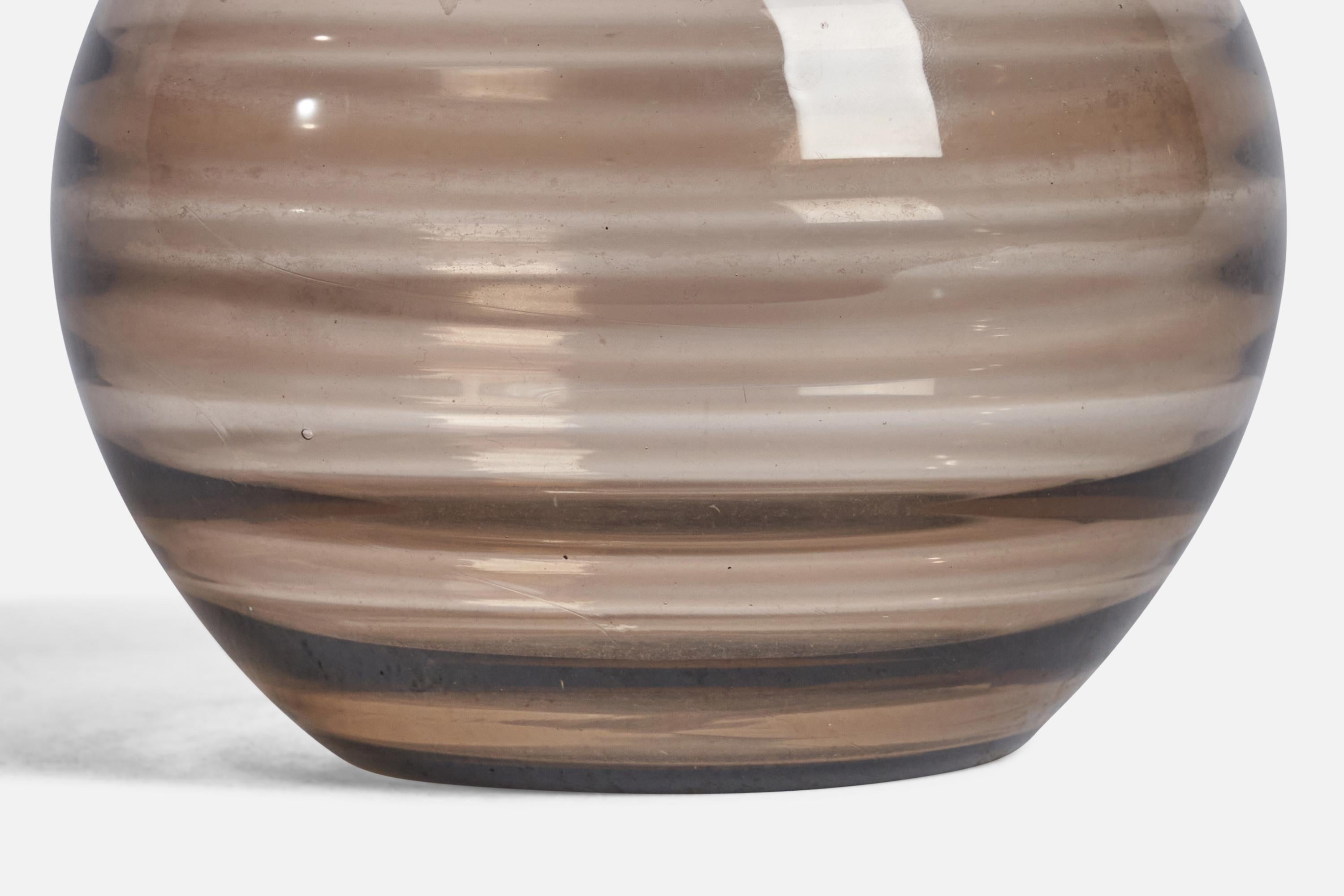 Edward Hald, Vase, Glass, Sweden, 1930s In Good Condition For Sale In High Point, NC