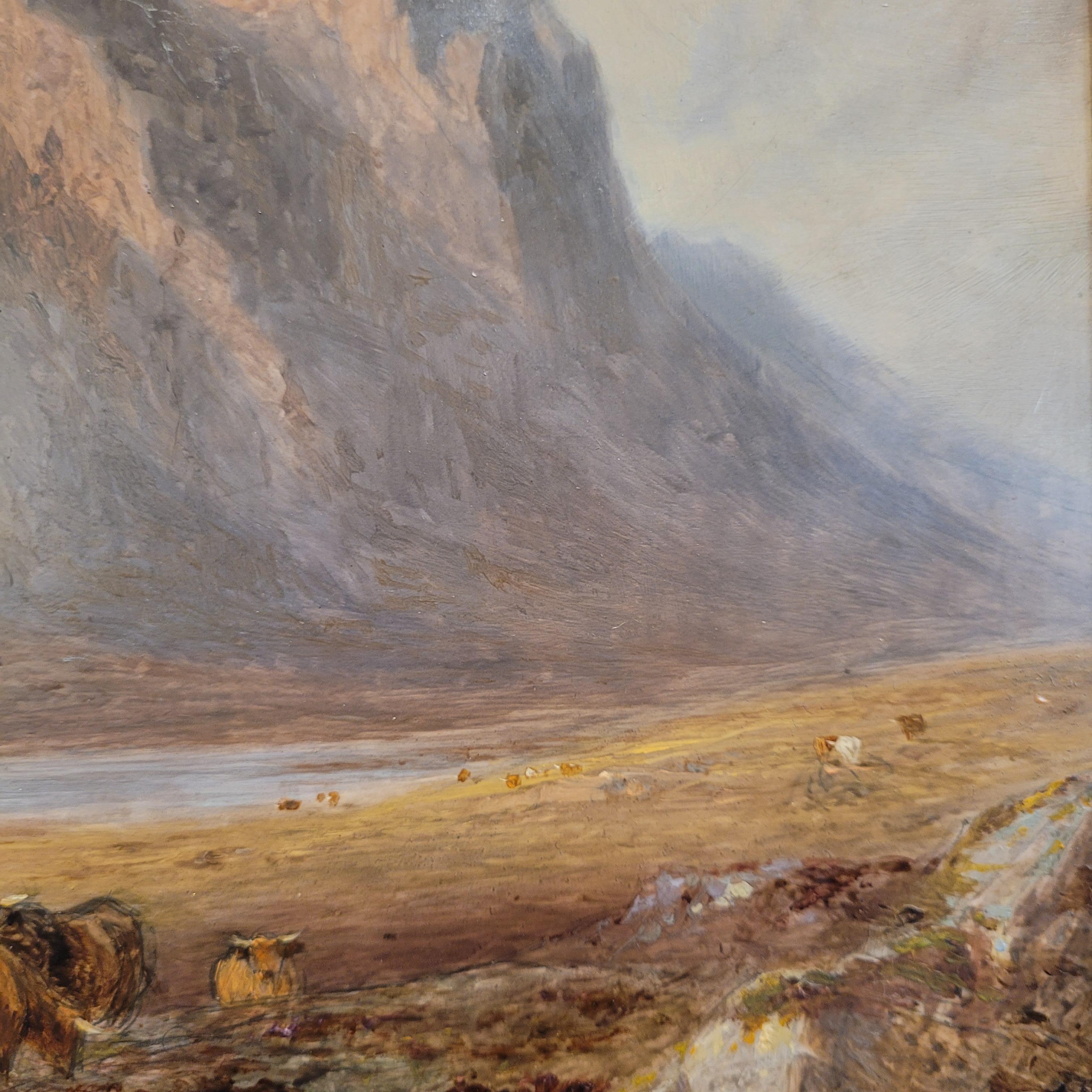 Huile sur panneau Écosse 