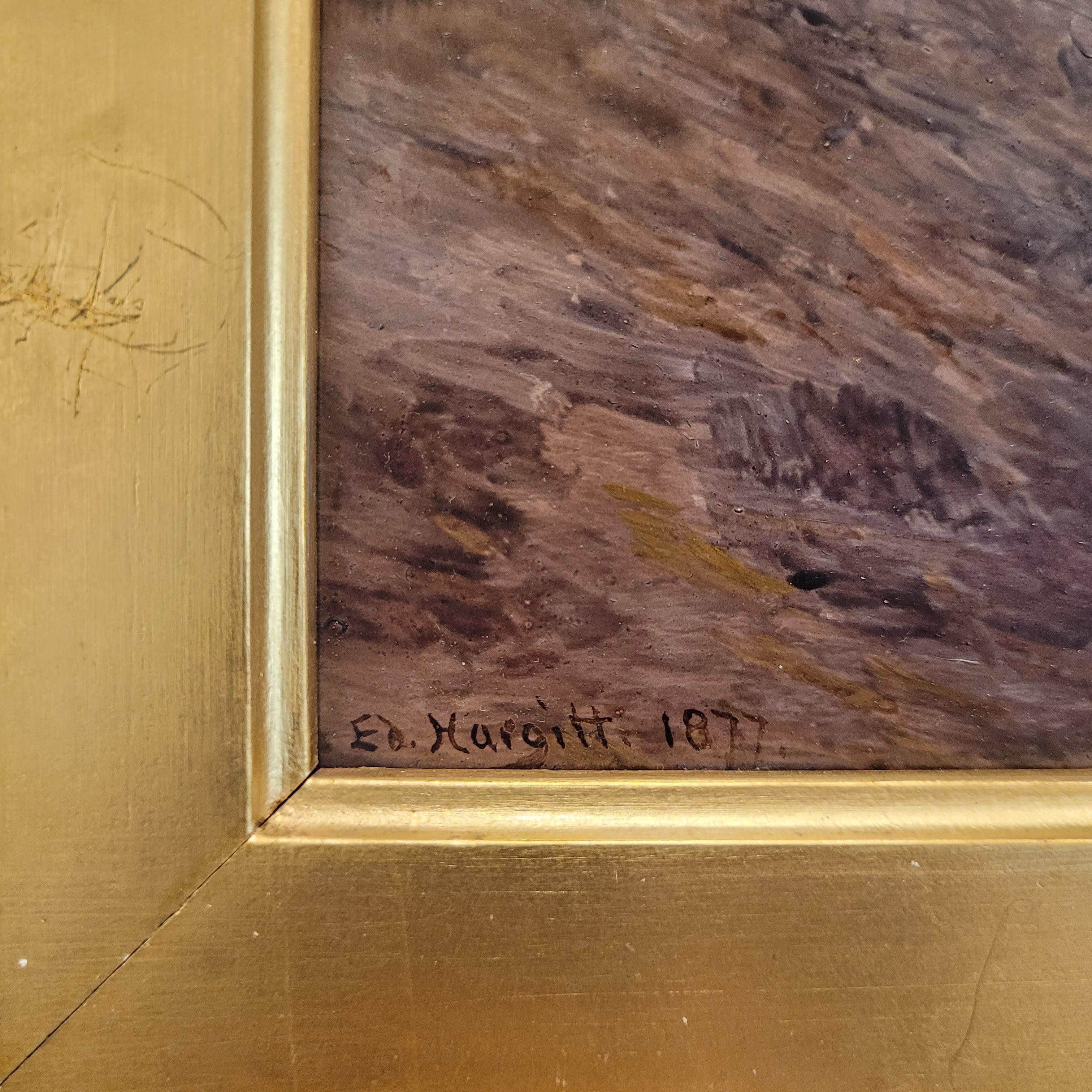 Huile sur panneau Écosse 