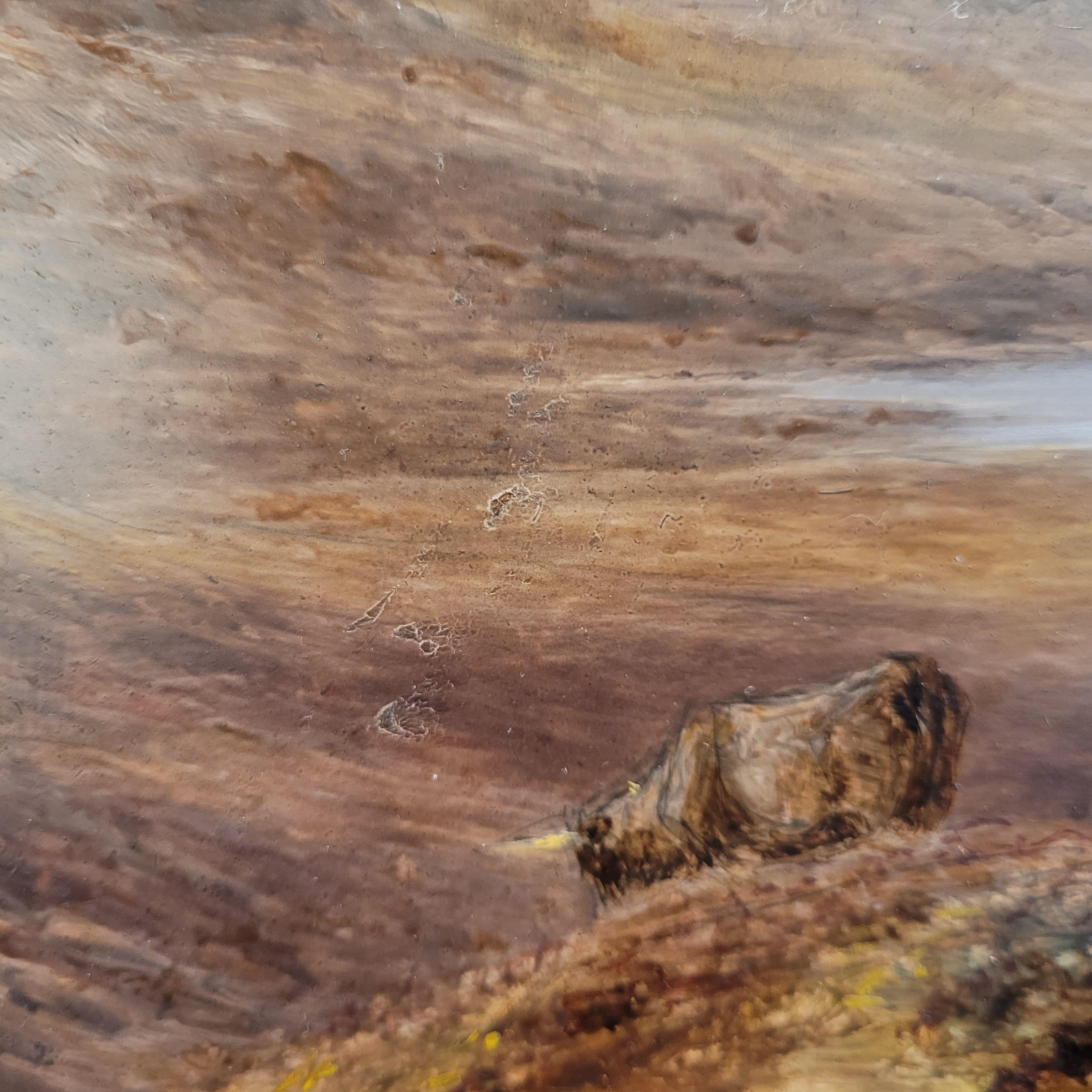 Huile sur panneau Écosse 