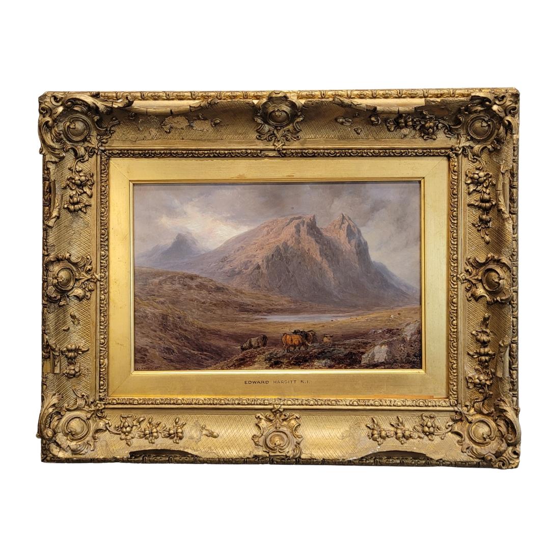 Huile sur panneau Écosse 