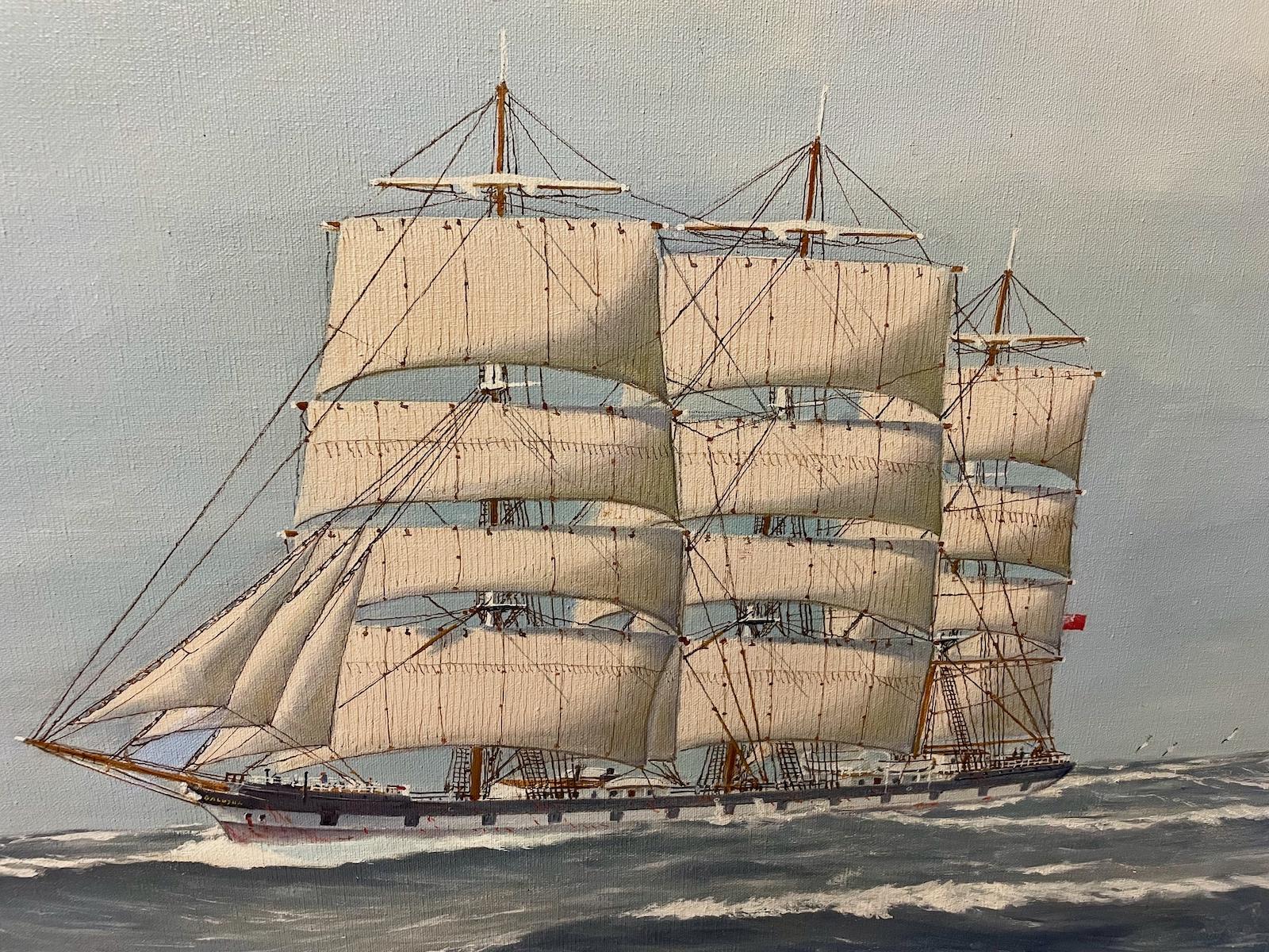 Clipper Ship “Balclutha” - Other Art Style Painting by Edward Helgason 