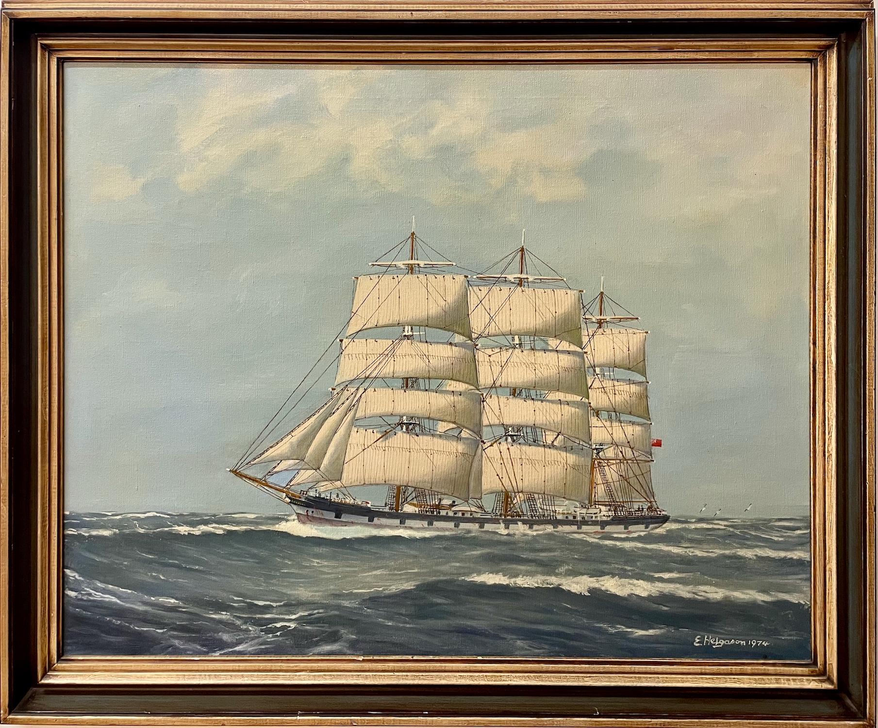 Clipper Ship “Balclutha” - Painting by Edward Helgason 