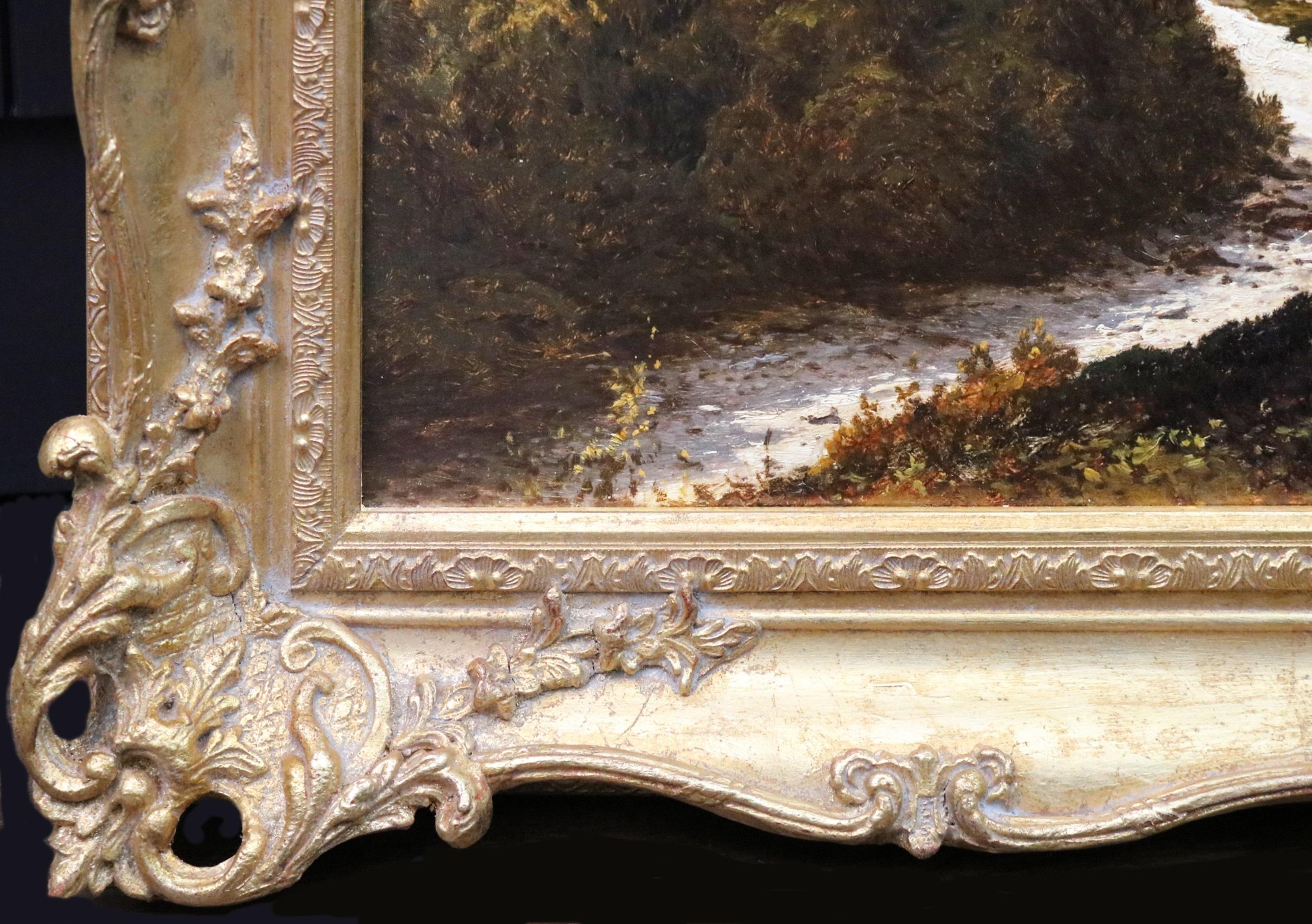 19th Century Welsh Landscape Oil Painting of Snowdonia Royal Exhibition 1888 8