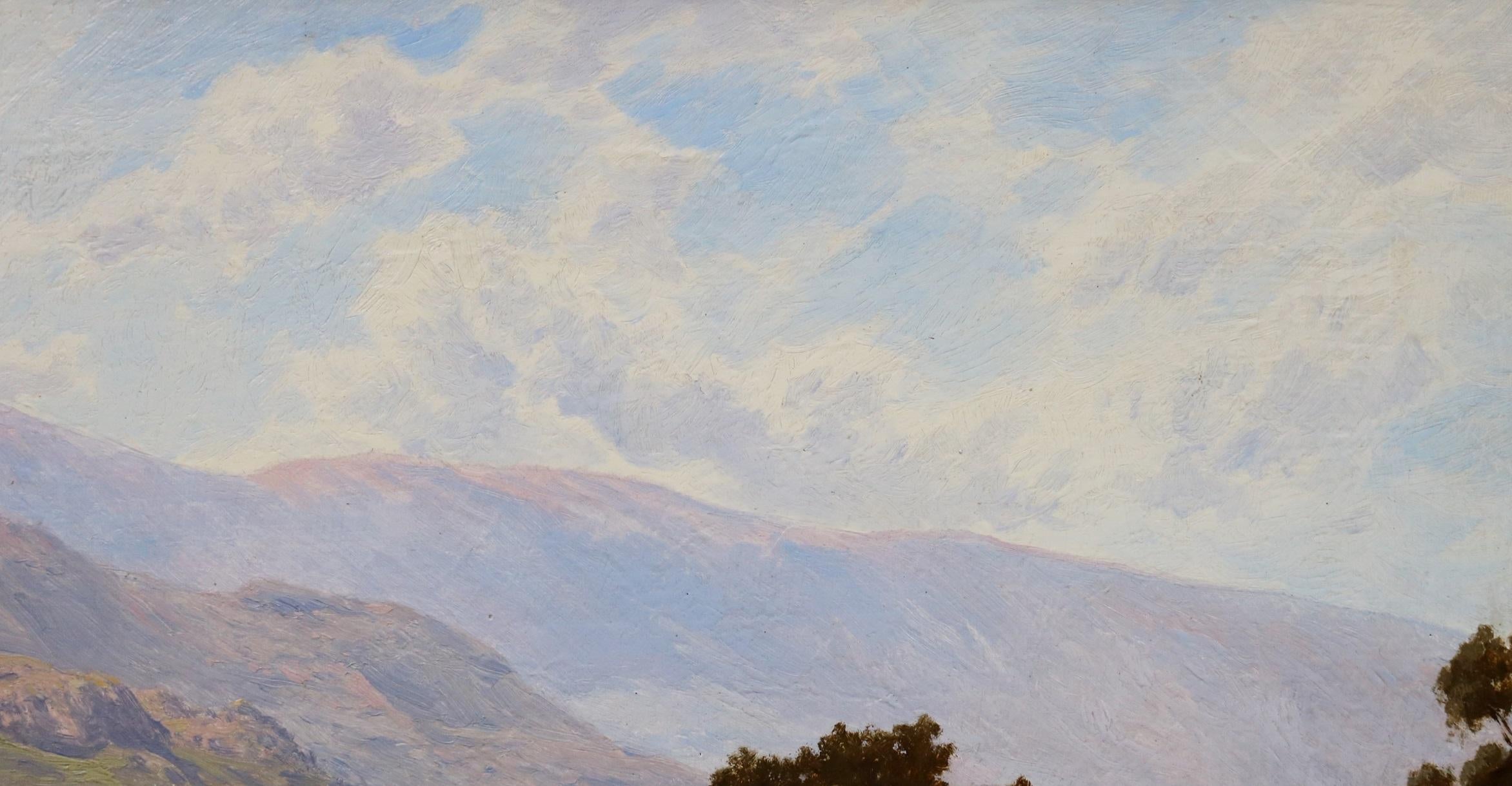 19th Century Welsh Landscape Oil Painting of Snowdonia Royal Exhibition 1888 6