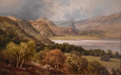 Peinture à l'huile d'Edward Henry - Scène de Holder dans le Lake District