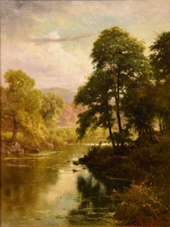 Oil Painting by Edward Henry Holder  "The Picnic by the River"