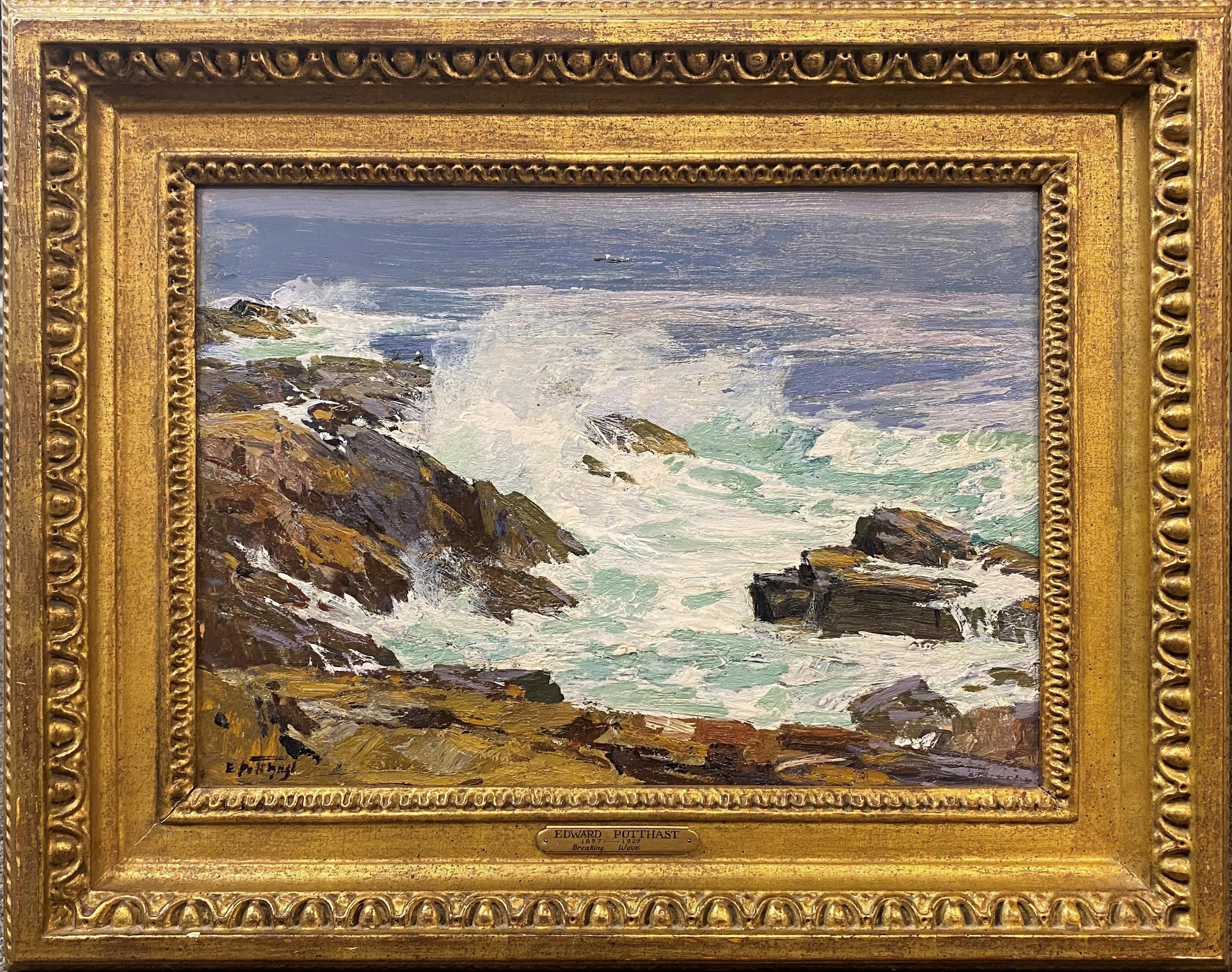 Edward Henry Potthast Landscape Painting - Breaking Wave