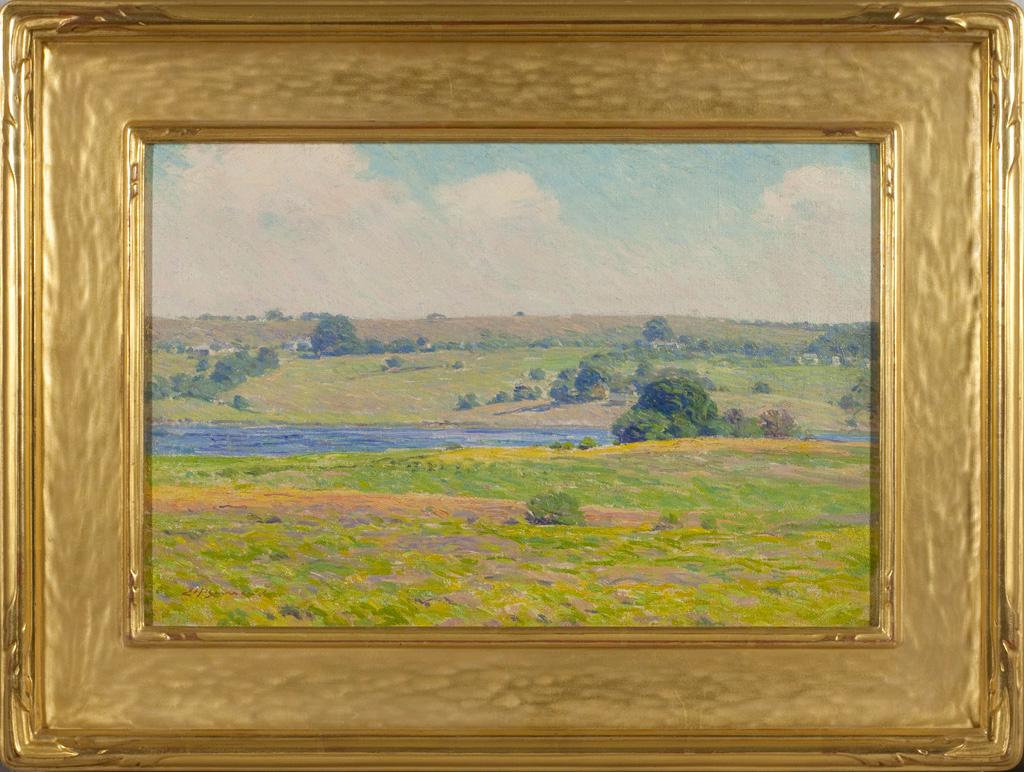 Valle del Río Místico - Painting de Edward Herbert Barnard