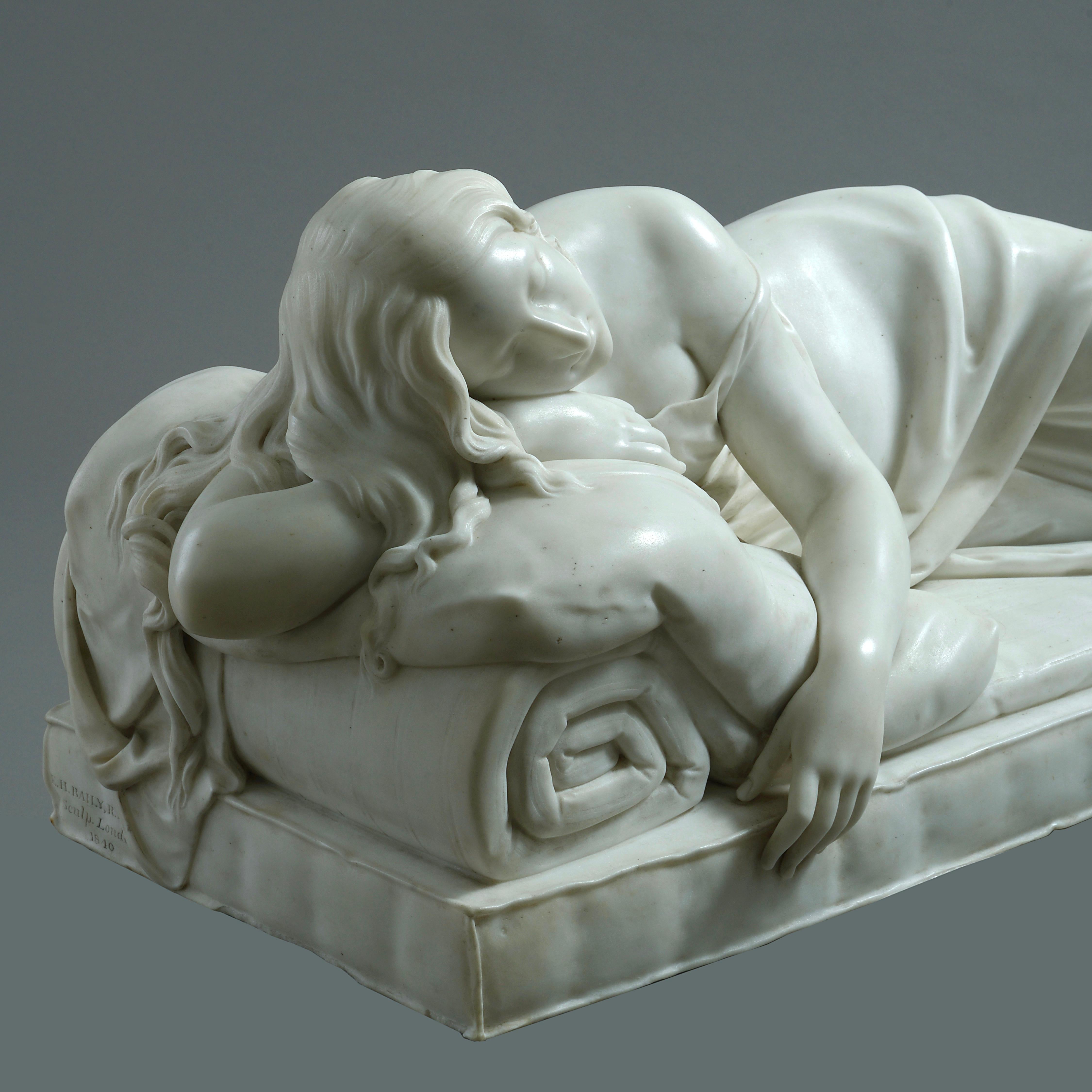 Edward Hodges Baily (1788-1867) Sleeping Nymph For Sale 2