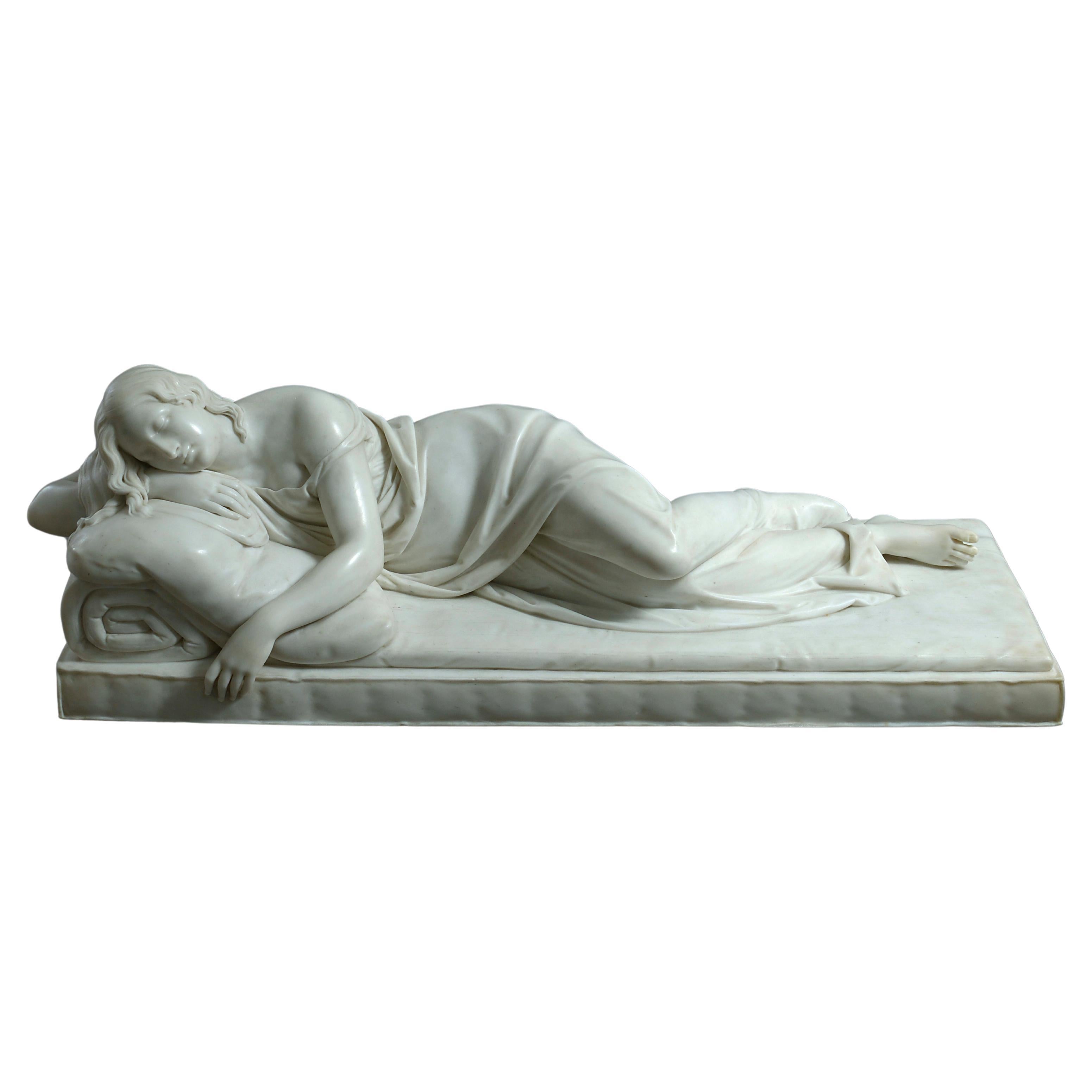 Edward Hodges Baily (1788-1867) schlafende Nymphe