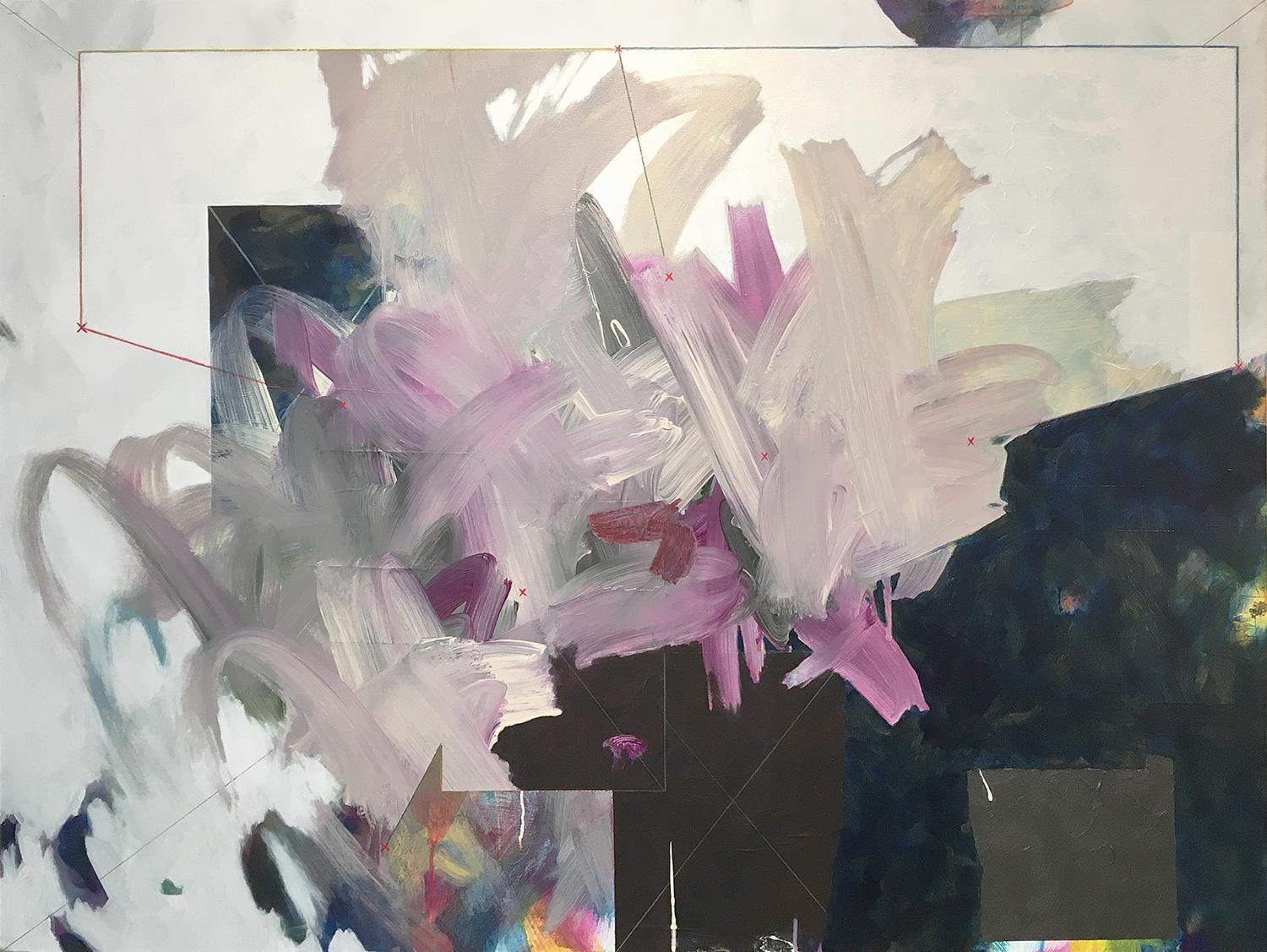 EDWARD HOLLAND, The Virgin (Version 11), abstract painting on canvas - Painting by Edward Holland