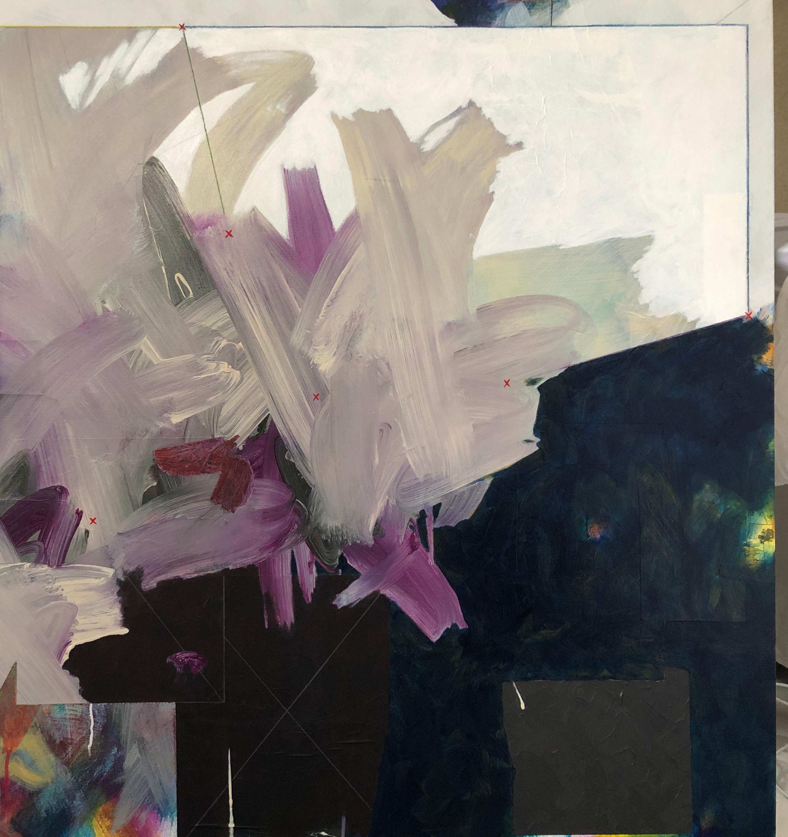 EDWARD HOLLAND, The Virgin (Version 11), abstract painting on canvas - Abstract Painting by Edward Holland