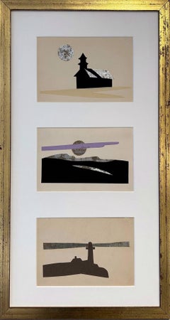 Three Christmas Cards by Edward Hopper Signed