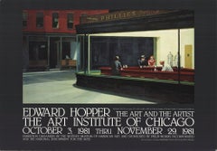 1981  After Edward Hopper 'Nighthawks' Modernism USA Offset Lithograph