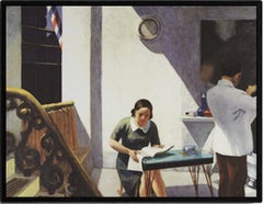 Edward Hopper Barber Shop 2010- Lithographie offset