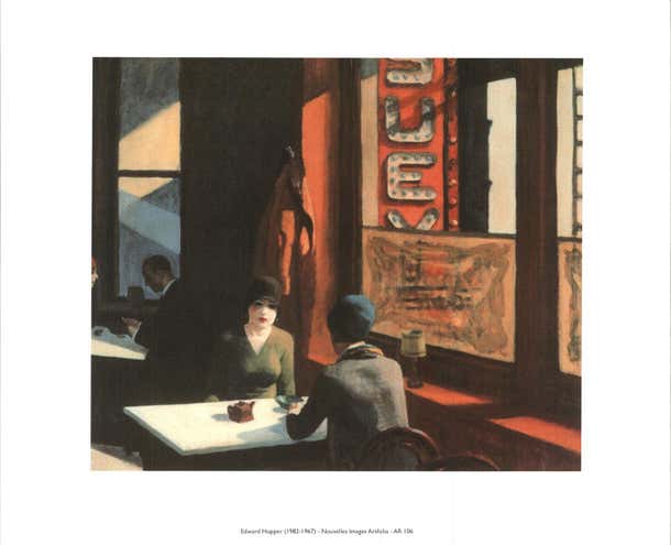 Paper Hopper Edward Hopper 'Chop Suey' 1996- Vintage For Sale at 1stDibs
