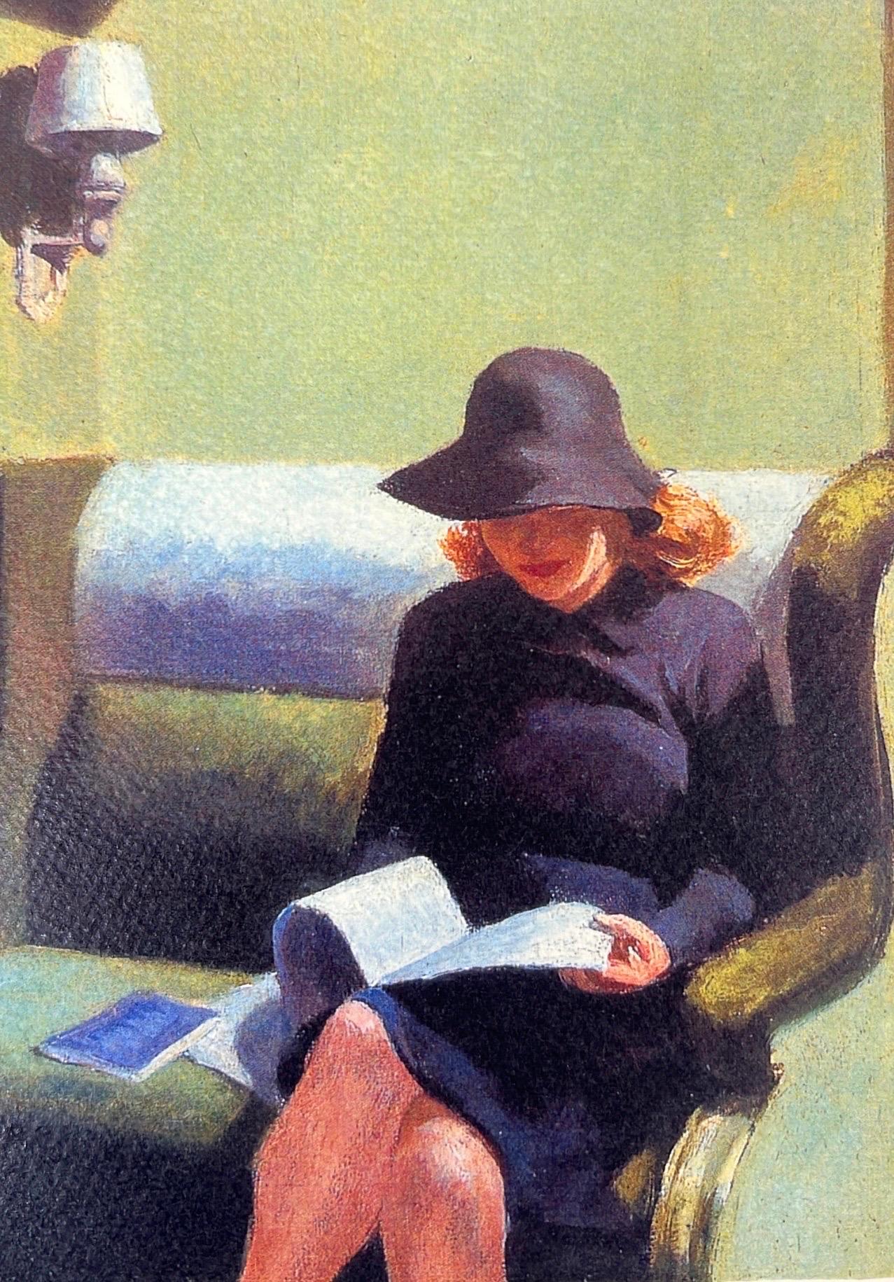 Edward Hopper Compartimento C Auto 193 Litografia, numerata, firmata e incorniciata in vendita 3