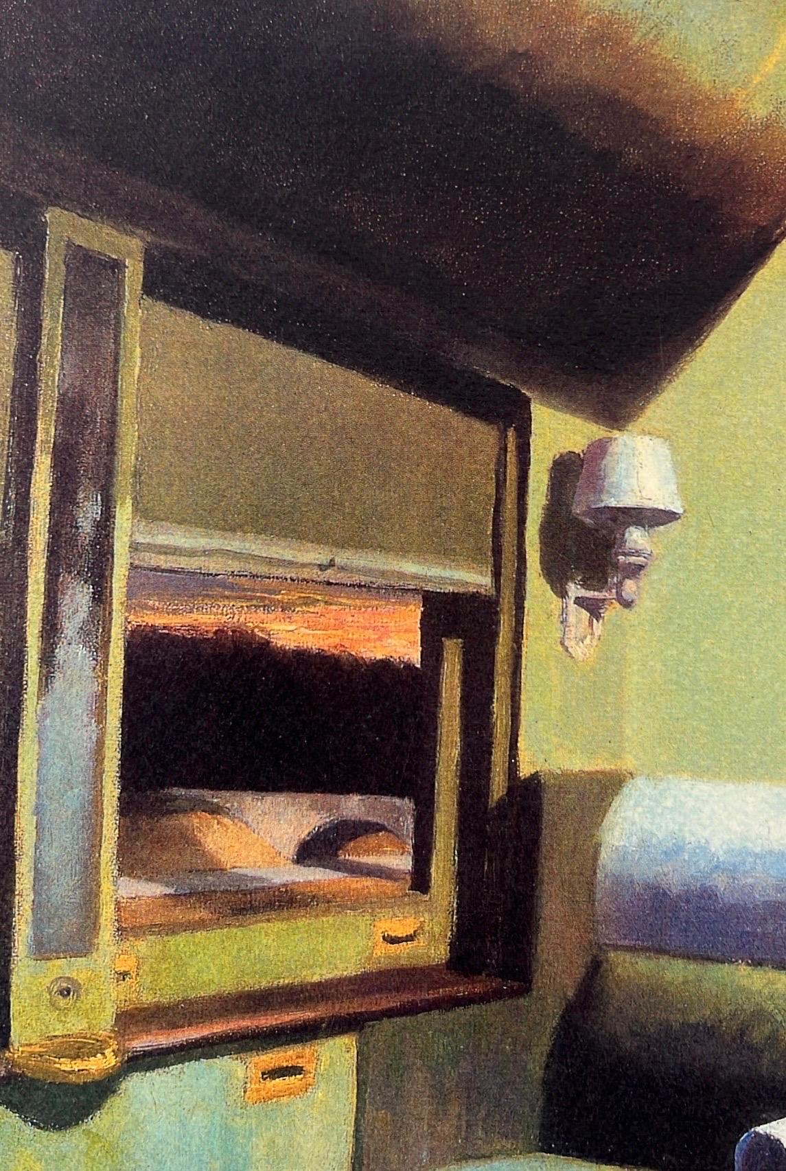 Edward Hopper Compartimento C Auto 193 Litografia, numerata, firmata e incorniciata in vendita 5