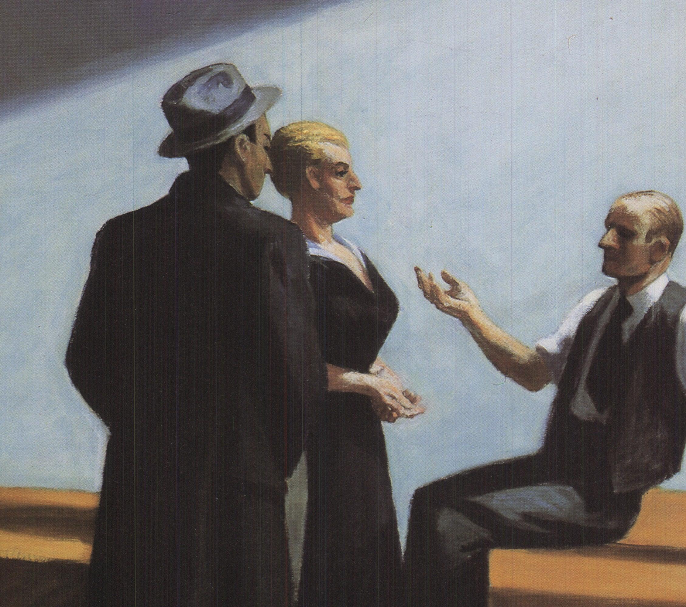 Edward Hopper 'Conference at Night' 1993- Offset Lithograph For Sale 3