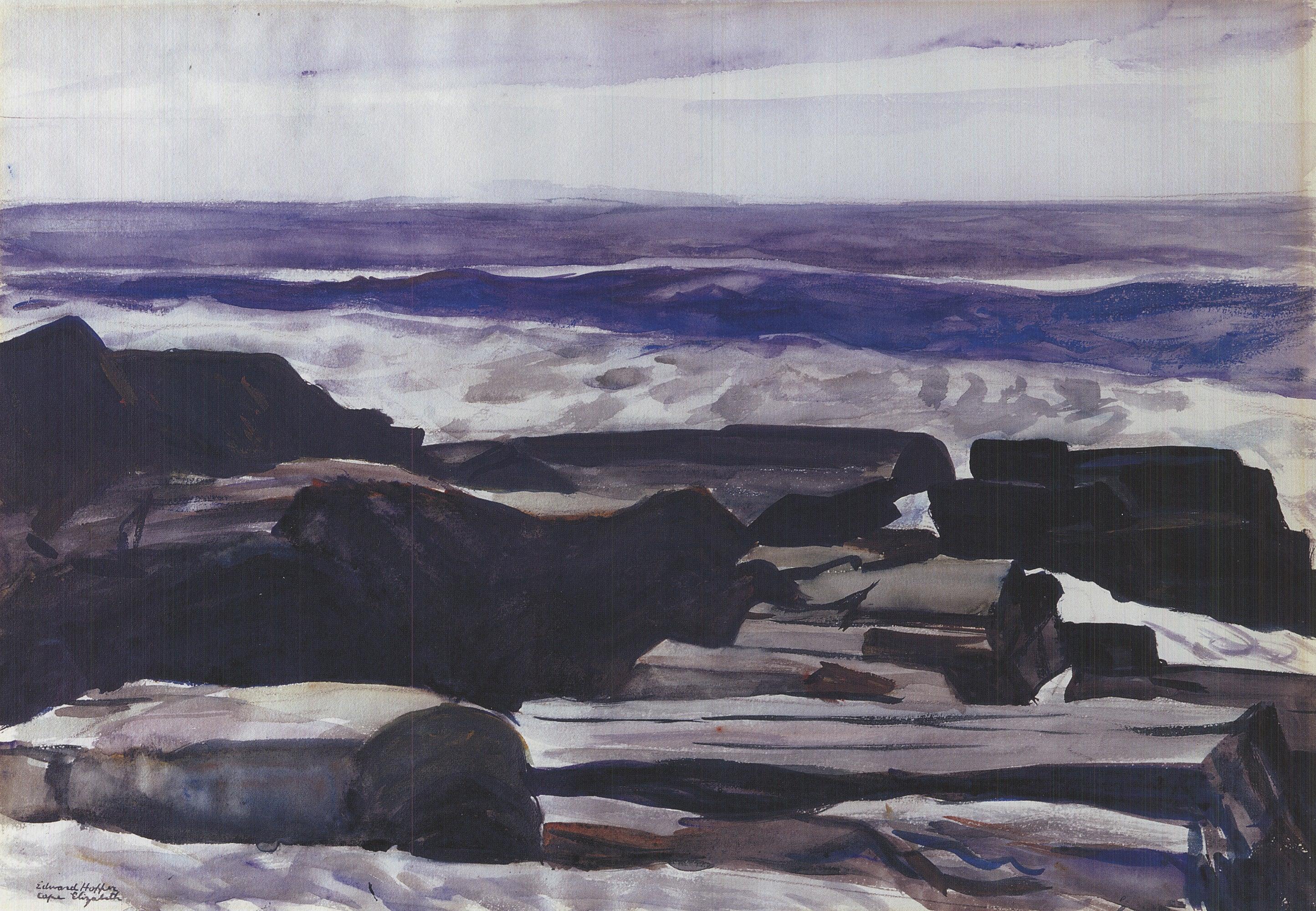 Edward Hopper « Forshore-Two Lights » 2011- Lithographie offset 1