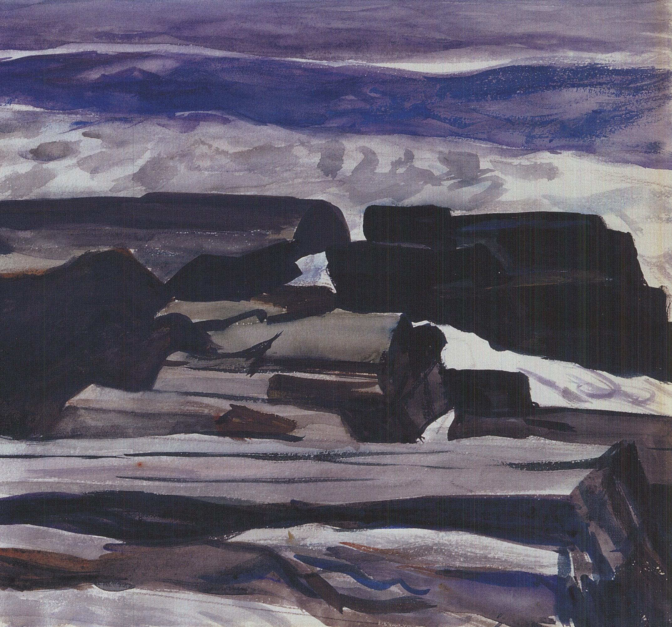 Edward Hopper « Forshore-Two Lights » 2011- Lithographie offset 3