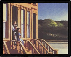 Edward Hopper 'Sunlight on the Brownstones' 1997- Plakat