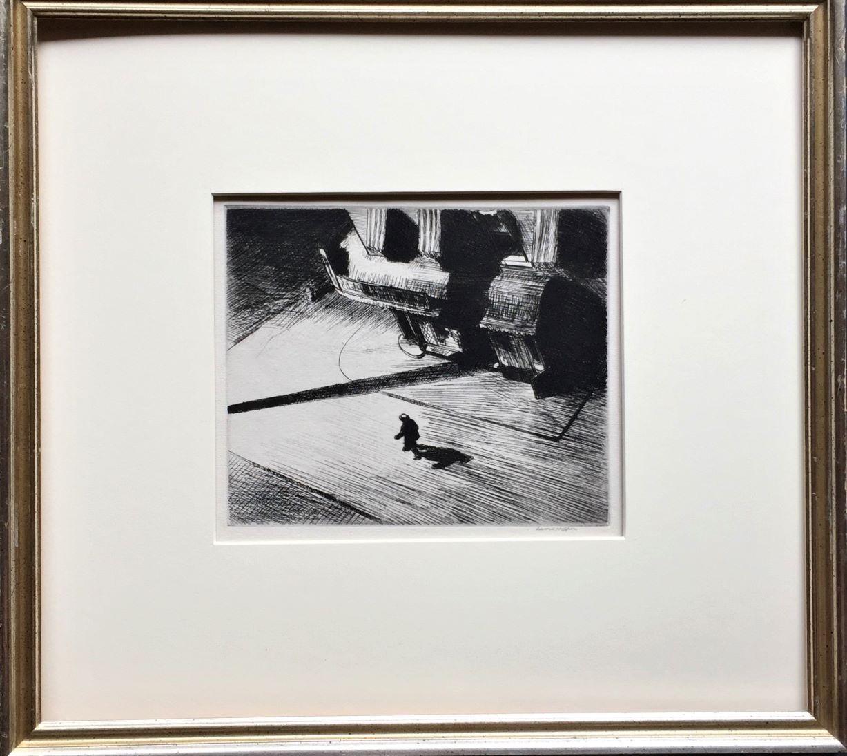 Night Shadows - American Modern Print by Edward Hopper