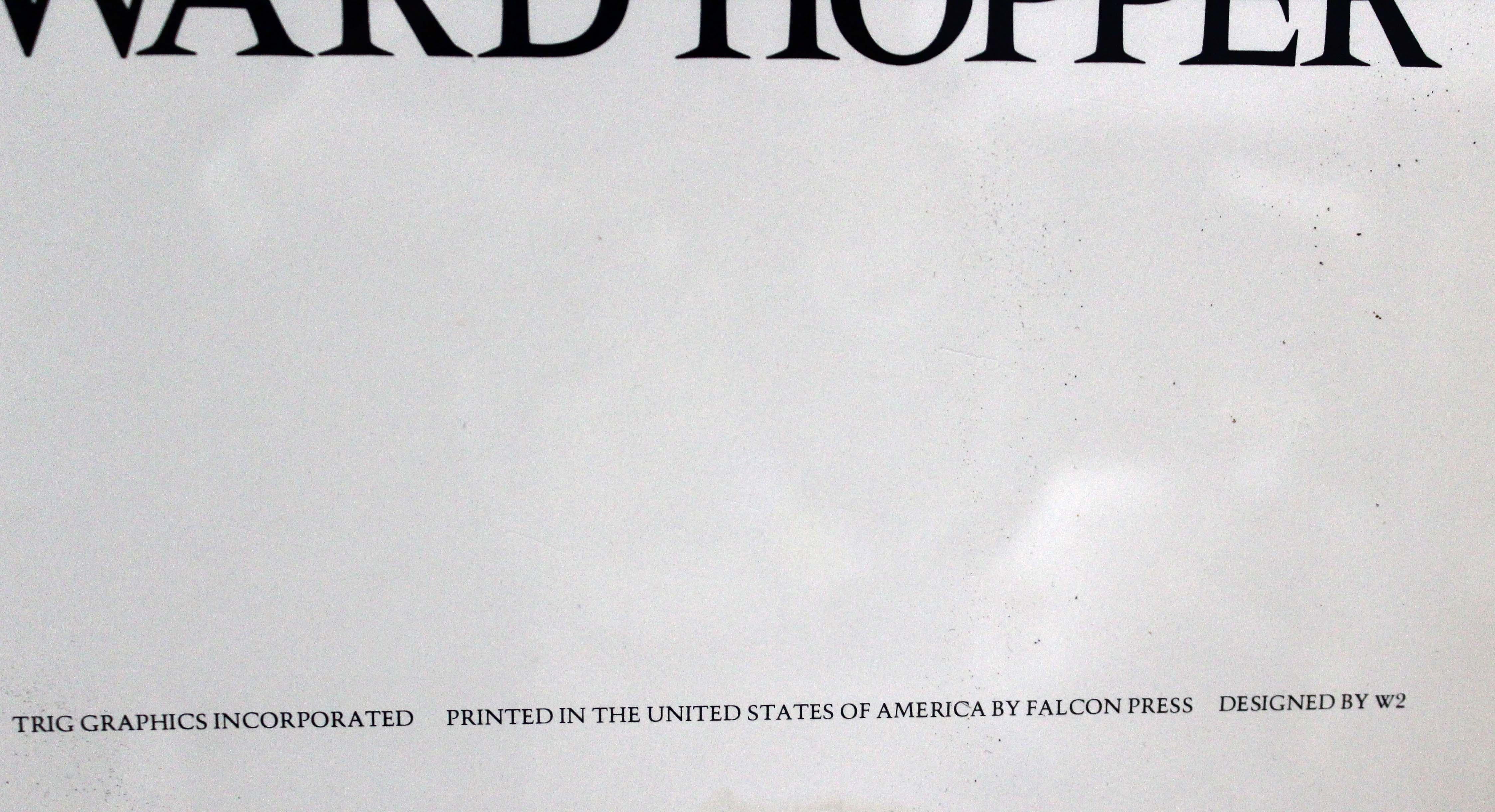 Edward Hopper The Barber Shop Neuberger Museum Affiche d'exposition vintage 1981 en vente 5