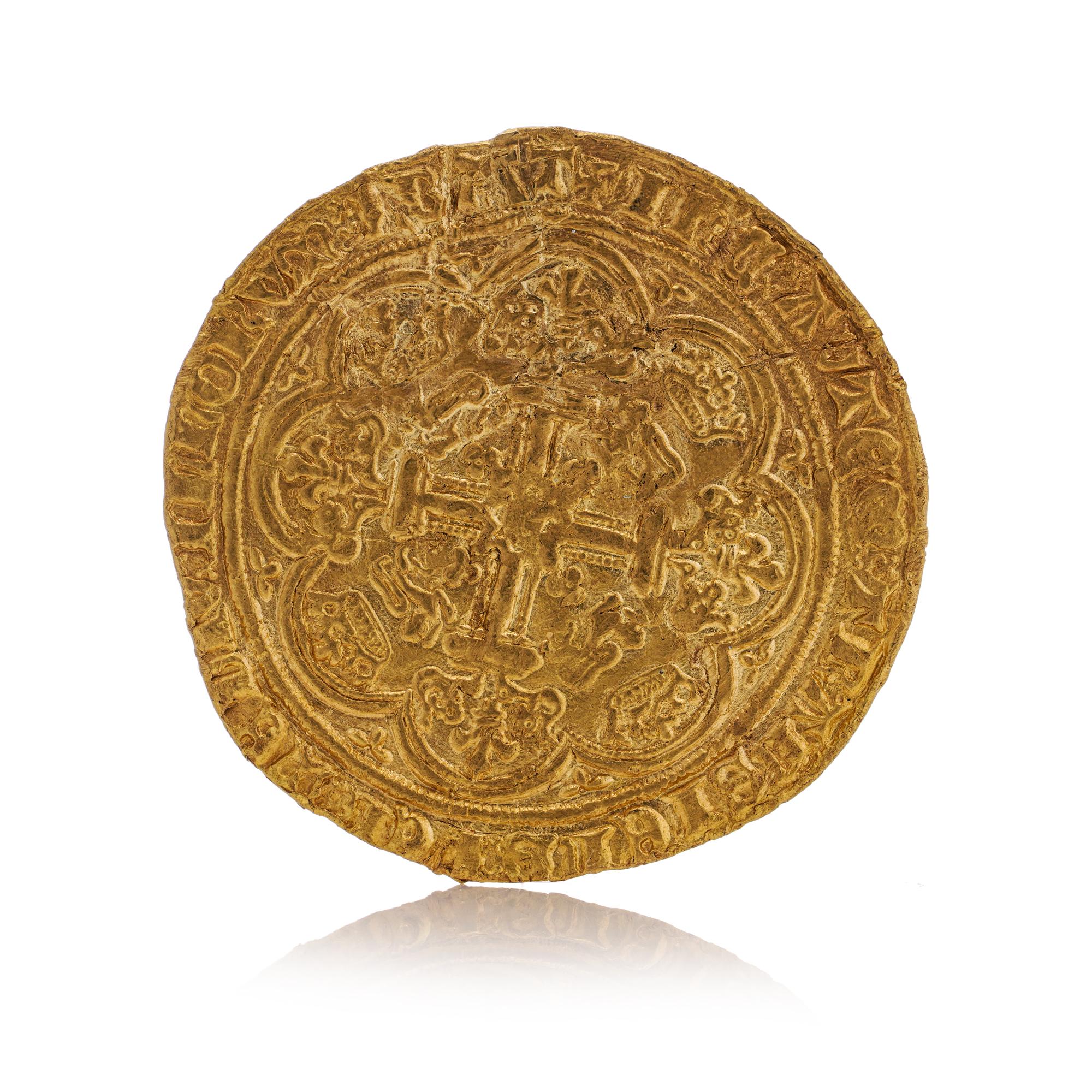 Edward III 1361-1369 Gold Noble Treaty Period 1361 - 1369, London In Good Condition For Sale In Braintree, GB