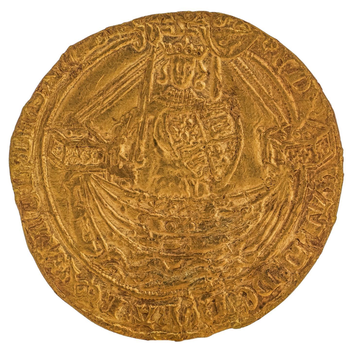 Edward III 1361-1369 Gold Noble Treaty Period 1361 - 1369, London For Sale
